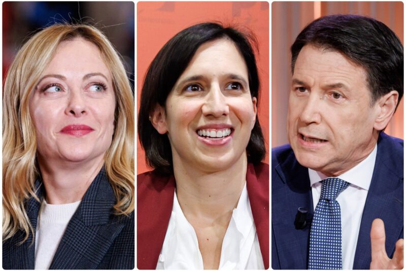 Sondaggi politici, pareggio tra centrodestra e campo largo. Schlein batte Conte alle primarie